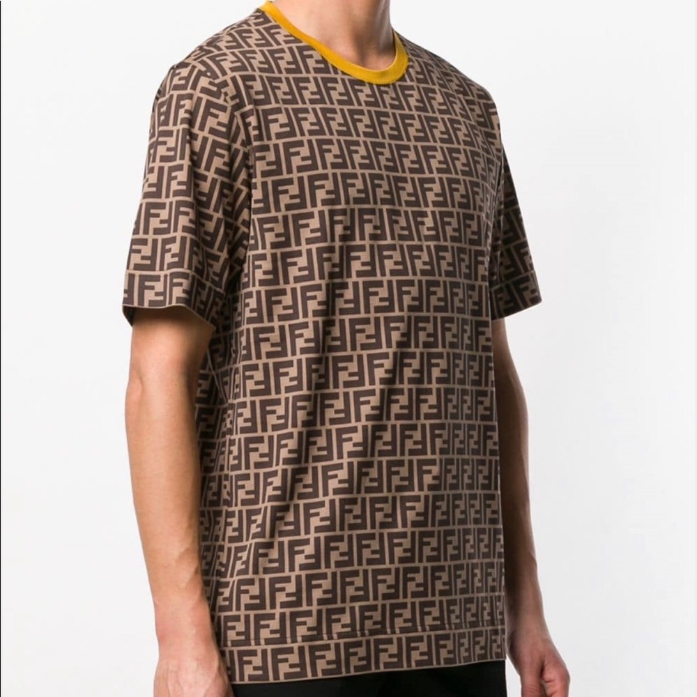 Fendi oversized all over logo tshirt